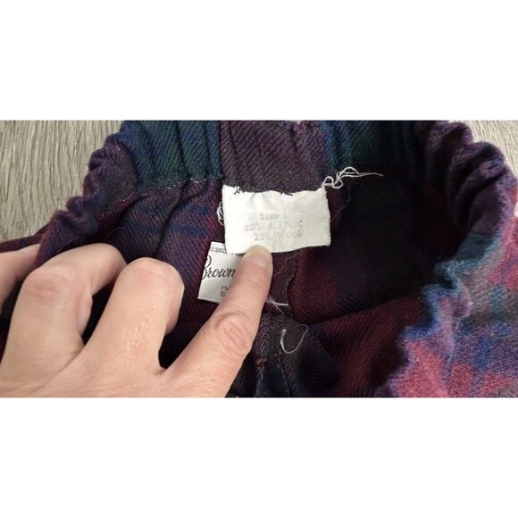 Vintage Kids Pants Acrylic & Wool Tartan Plaid Archie Brown Sz 5? - Picture 3 of 8